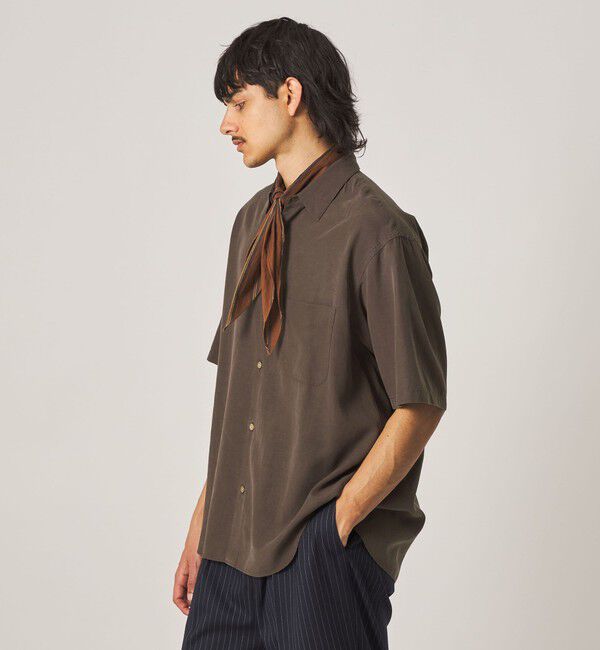 STEVEN ALAN「＜Steven Alan＞ スラブ レギュラーカラー ショートスリーブ シャツ」|シャツ・ブラウス|