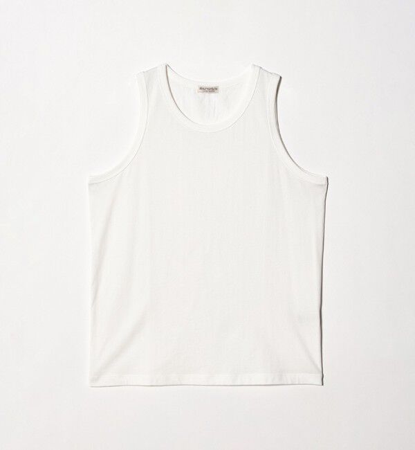 BEAUTY&YOUTH UNITED ARROWS「ハイゲージ コットン タンクトップ 抗菌防臭」|Tシャツ・カットソー|WHITE