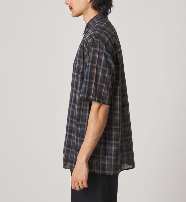 STEVEN ALAN「＜Steven Alan＞ マドラスチェック レギュラーカラー ショートスリーブ シャツ BOX」|シャツ・ブラウス|