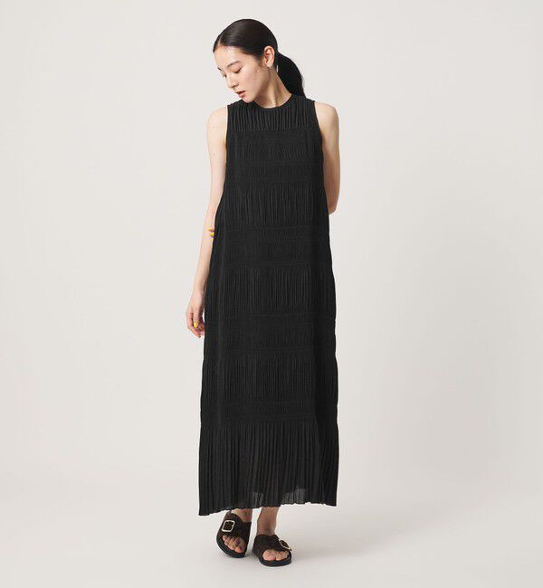 BEAUTY&YOUTH UNITED ARROWS「プリーツ アメリカンスリーブ ワンピース ウォッシャブル」|ワンピース|