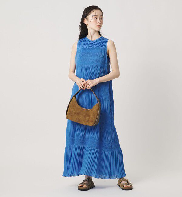 BEAUTY&YOUTH UNITED ARROWS「プリーツ アメリカンスリーブ ワンピース ウォッシャブル」|ワンピース|