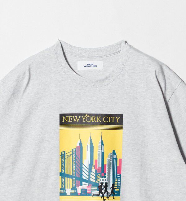 NICE WEATHER「＜NICE WEATHER＞NYCプリント Tシャツ」|Tシャツ・カットソー|