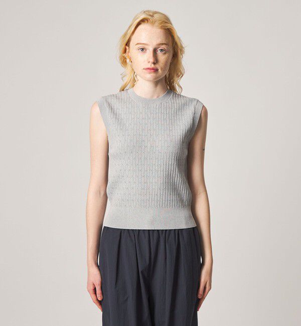 STEVEN ALAN「＜Steven Alan＞アイレット リブ ベスト」|ニット・セーター|