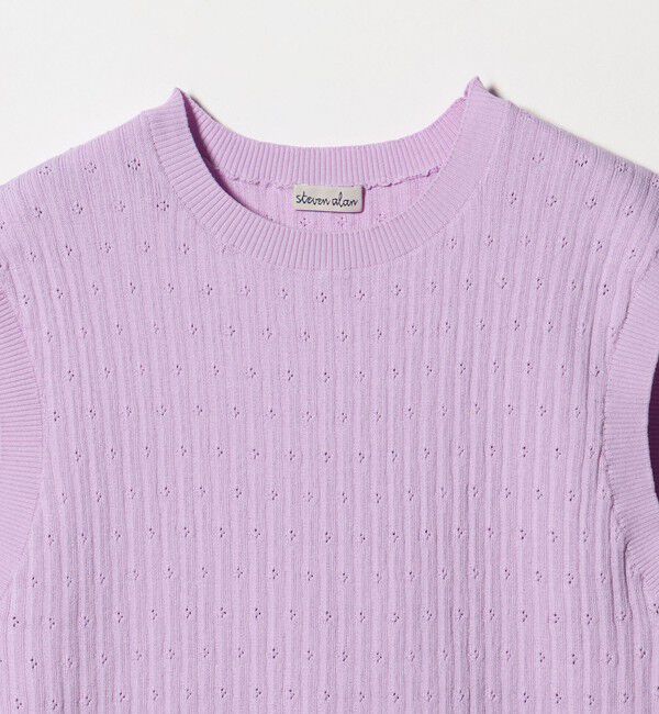 STEVEN ALAN「＜Steven Alan＞アイレット リブ ベスト」|ニット・セーター|