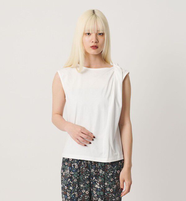 BEAUTY&YOUTH UNITED ARROWS「コットン ツイスト フレンチスリーブ カットソー」|Tシャツ・カットソー|