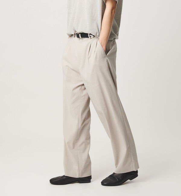 BEAUTY&YOUTH UNITED ARROWS「リネン ミックス テーパード スラックス NO.9」|チノ|NATURAL