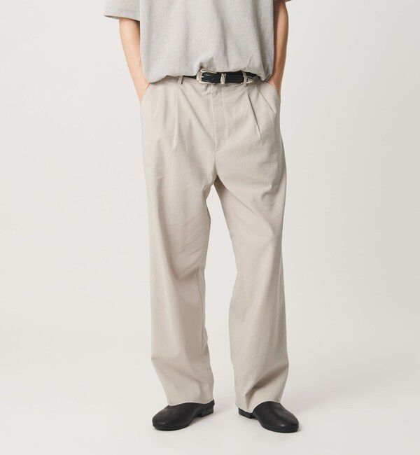 BEAUTY&YOUTH UNITED ARROWS「リネン ミックス テーパード スラックス NO.9」|チノ|