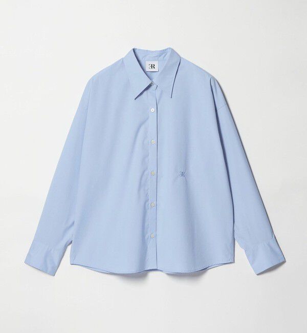 ER「＜ER＞コットンブレンド クラシックシャツ」|シャツ・ブラウス|LT.BLUE