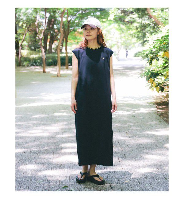 Ray BEAMS 「【別注】FRED PERRY / ティップド ピケ ドレス」|ワンピース|
