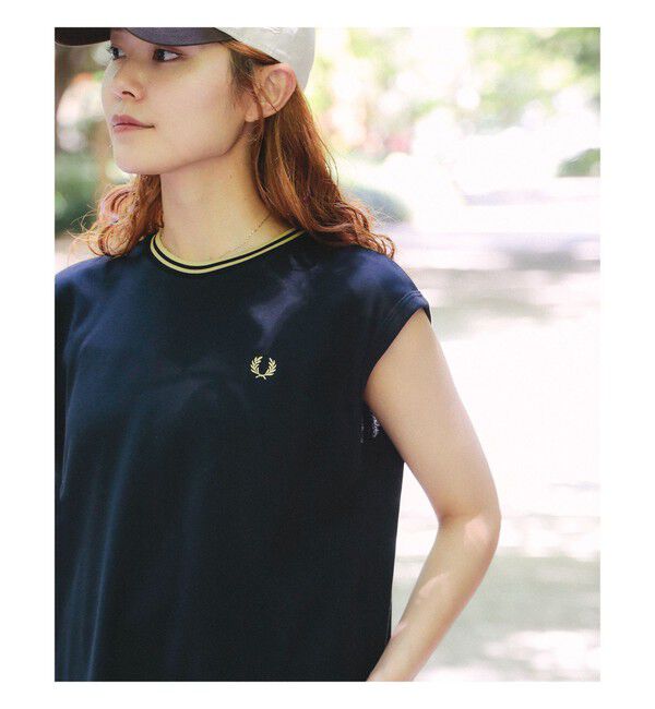 Ray BEAMS 「【別注】FRED PERRY / ティップド ピケ ドレス」|ワンピース|