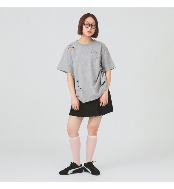 Ray BEAMS 「ダメージ オーバー Tシャツ」|Tシャツ・カットソー|