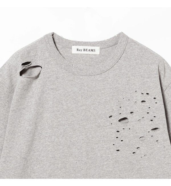 Ray BEAMS 「ダメージ オーバー Tシャツ」|Tシャツ・カットソー|
