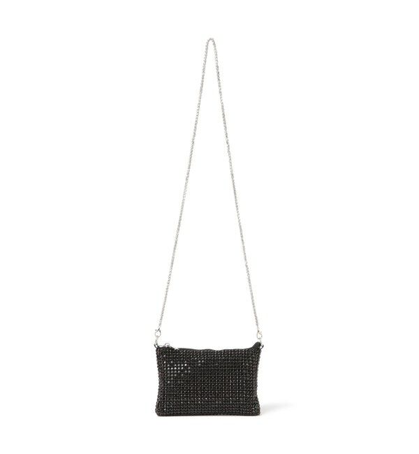 Ray BEAMS 「【別注】bLicensceLL / ビジュー 2WAY チェーン バッグ」|ポーチ|BLACK