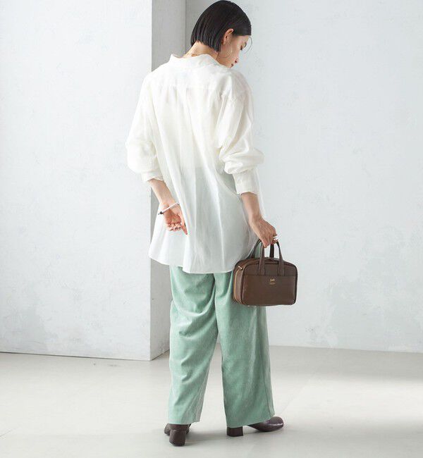 SHIPS for women「〈手洗い可能〉ベッチン ライン ストレート パンツ」|その他|