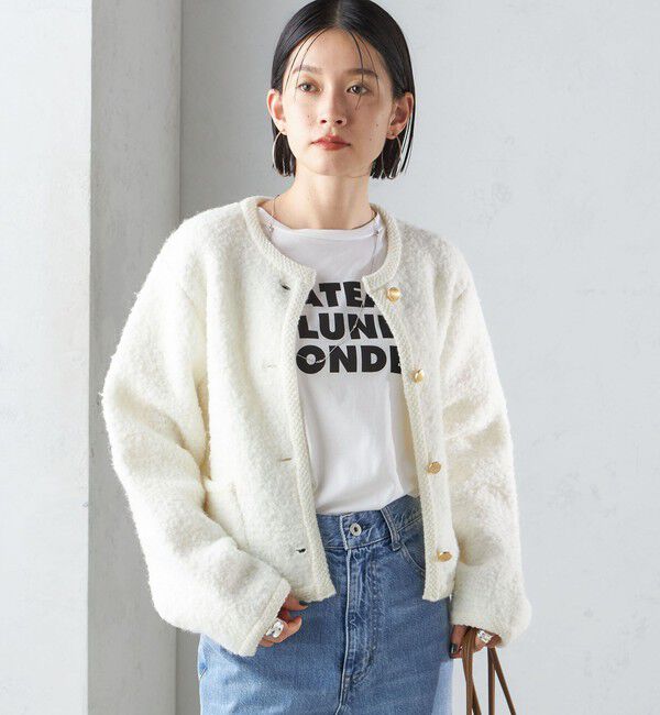 SHIPS for women「〈手洗い可能〉メタル釦 パイル ジャケット」|その他|