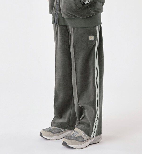 SHIPS KIDS「【SHIPS KIDS別注】RUSSELL ATHLETIC:100～130cm / ライン パンツ」|その他|グレー