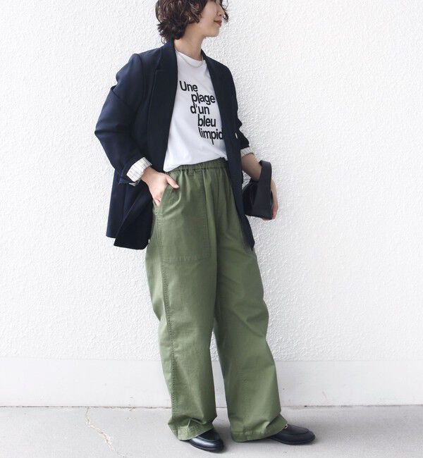 SHIPS for women「メルティ コットン プリント ロゴ ショート スリーブ Tシャツ」|Tシャツ・カットソー|