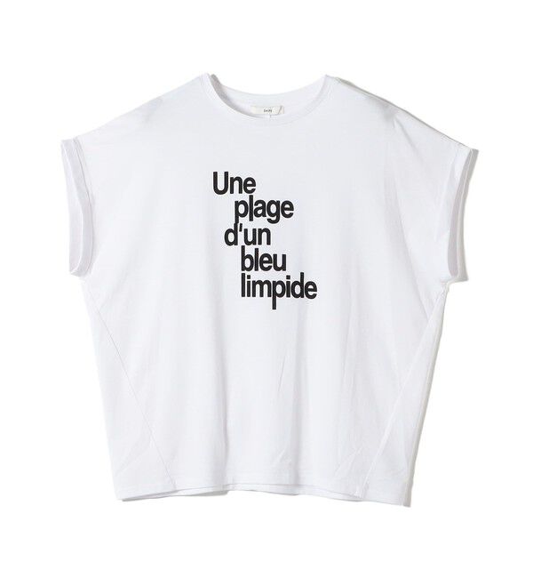 SHIPS for women「メルティ コットン プリント ロゴ ショート スリーブ Tシャツ」|Tシャツ・カットソー|