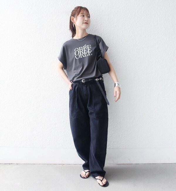 SHIPS for women「メルティ コットン プリント ロゴ ショート スリーブ Tシャツ」|Tシャツ・カットソー|