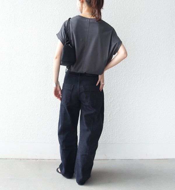 SHIPS for women「メルティ コットン プリント ロゴ ショート スリーブ Tシャツ」|Tシャツ・カットソー|