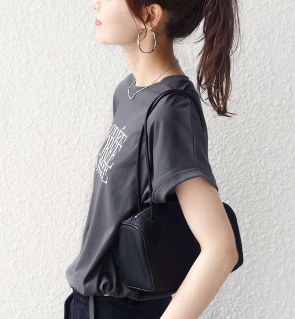SHIPS for women「メルティ コットン プリント ロゴ ショート スリーブ Tシャツ」|Tシャツ・カットソー|