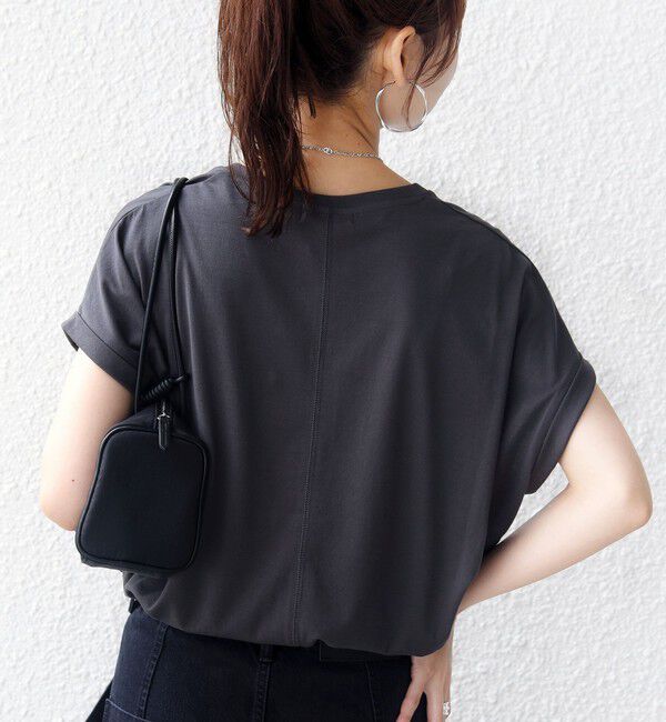 SHIPS for women「メルティ コットン プリント ロゴ ショート スリーブ Tシャツ」|Tシャツ・カットソー|