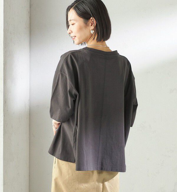 SHIPS for women「【一部WEB限定/ SHIPS別注】Champion: 5分袖 ロゴ プリント TEE」|Tシャツ・カットソー|
