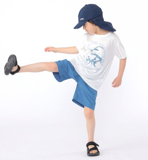 SHIPS KIDS「SHIPS KIDS:100～130cm /〈接触冷感/吸水速乾〉シービースト 半袖 Tシャツ」|Tシャツ・カットソー|