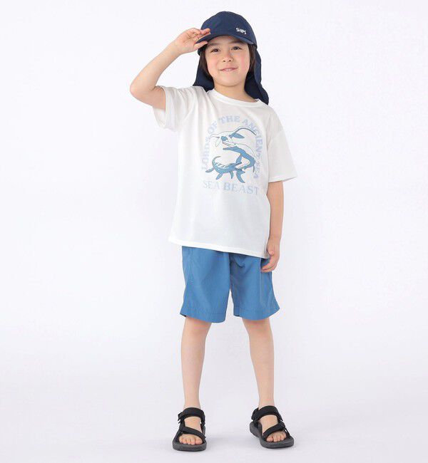 SHIPS KIDS「SHIPS KIDS:100～130cm /〈接触冷感/吸水速乾〉シービースト 半袖 Tシャツ」|Tシャツ・カットソー|