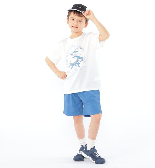 SHIPS KIDS「SHIPS KIDS:100～130cm /〈接触冷感/吸水速乾〉シービースト 半袖 Tシャツ」|Tシャツ・カットソー|