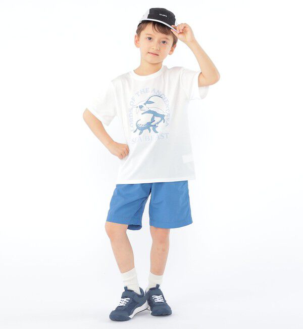 SHIPS KIDS「SHIPS KIDS:100～130cm /〈接触冷感/吸水速乾〉シービースト 半袖 Tシャツ」|Tシャツ・カットソー|