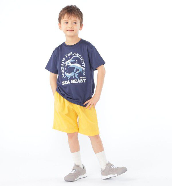 SHIPS KIDS「SHIPS KIDS:100～130cm /〈接触冷感/吸水速乾〉シービースト 半袖 Tシャツ」|Tシャツ・カットソー|