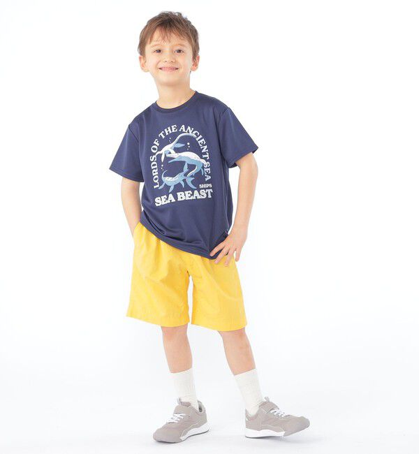 SHIPS KIDS「SHIPS KIDS:100～130cm /〈接触冷感/吸水速乾〉シービースト 半袖 Tシャツ」|Tシャツ・カットソー|
