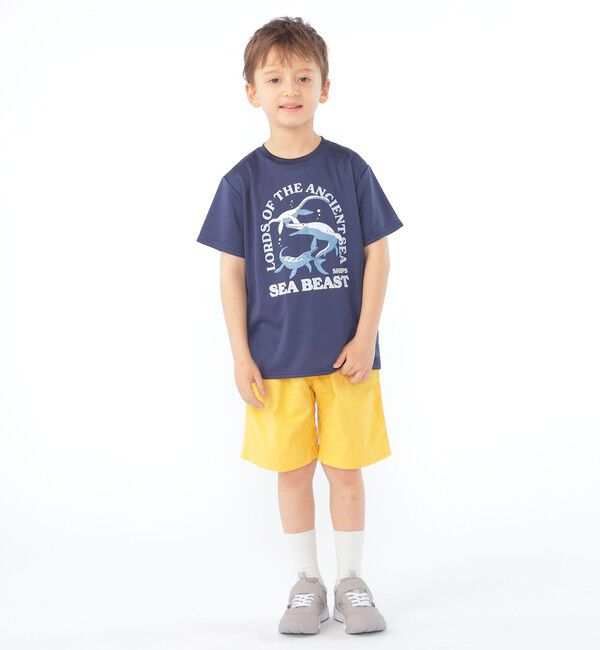 SHIPS KIDS「SHIPS KIDS:100～130cm /〈接触冷感/吸水速乾〉シービースト 半袖 Tシャツ」|Tシャツ・カットソー|