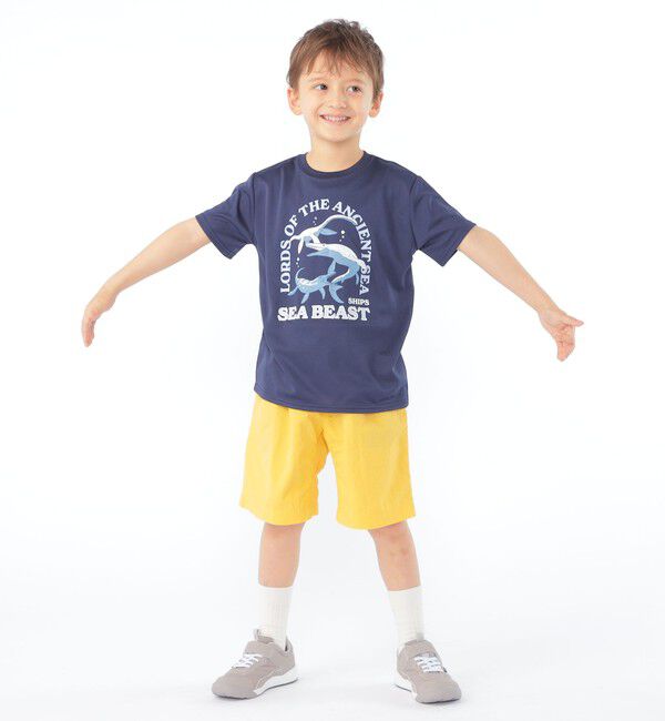 SHIPS KIDS「SHIPS KIDS:100～130cm /〈接触冷感/吸水速乾〉シービースト 半袖 Tシャツ」|Tシャツ・カットソー|