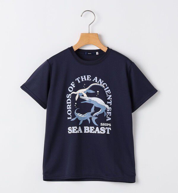 SHIPS KIDS「SHIPS KIDS:100～130cm /〈接触冷感/吸水速乾〉シービースト 半袖 Tシャツ」|Tシャツ・カットソー|