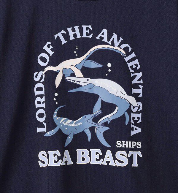 SHIPS KIDS「SHIPS KIDS:100～130cm /〈接触冷感/吸水速乾〉シービースト 半袖 Tシャツ」|Tシャツ・カットソー|