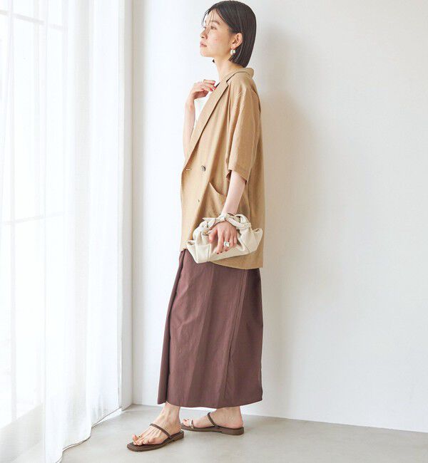 SHIPS for women「【実力派ベーシック】〈手洗い可能〉シルク混 シアー 羽織 半袖 ジャケット」|テーラードジャケット|