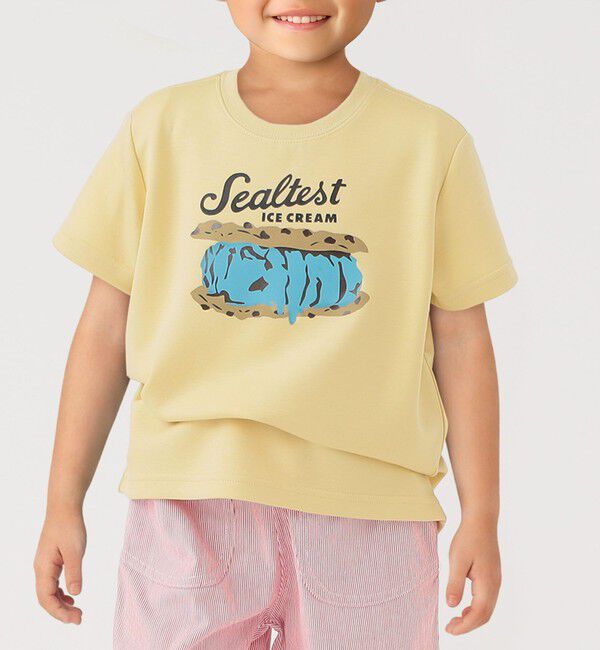 SHIPS Colors 「SHIPS Colors:100～140cm/Sealtest(R) アイスクリーム プリントTEE」|Tシャツ・カットソー|イエロー