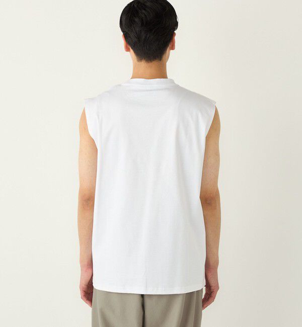 SHIPS Colors 「SHIPS Colors:〈抗菌防臭・接触冷感〉シルケット コットン ノースリーブ Tシャツ」|タンクトップ|