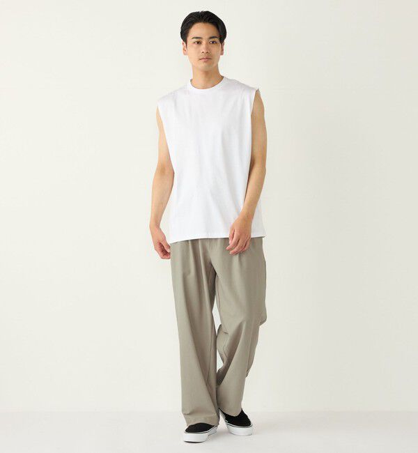SHIPS Colors 「SHIPS Colors:〈抗菌防臭・接触冷感〉シルケット コットン ノースリーブ Tシャツ」|タンクトップ|