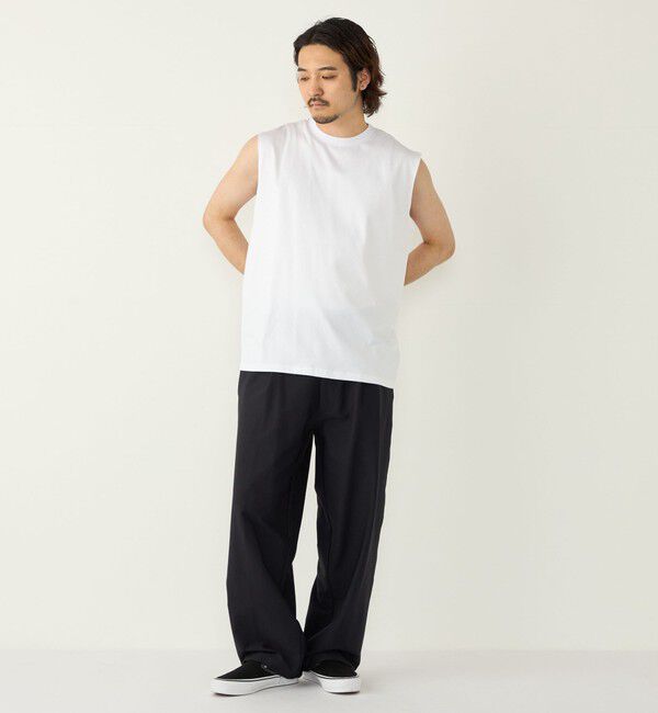 SHIPS Colors 「SHIPS Colors:〈抗菌防臭・接触冷感〉シルケット コットン ノースリーブ Tシャツ」|タンクトップ|