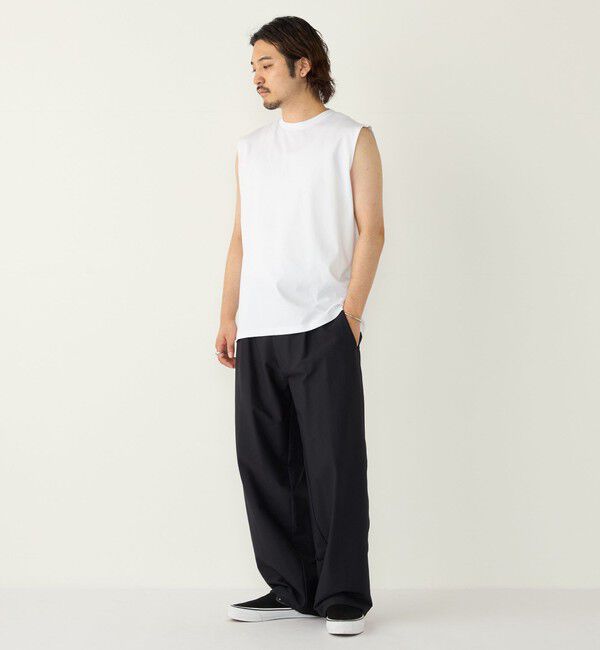 SHIPS Colors 「SHIPS Colors:〈抗菌防臭・接触冷感〉シルケット コットン ノースリーブ Tシャツ」|タンクトップ|