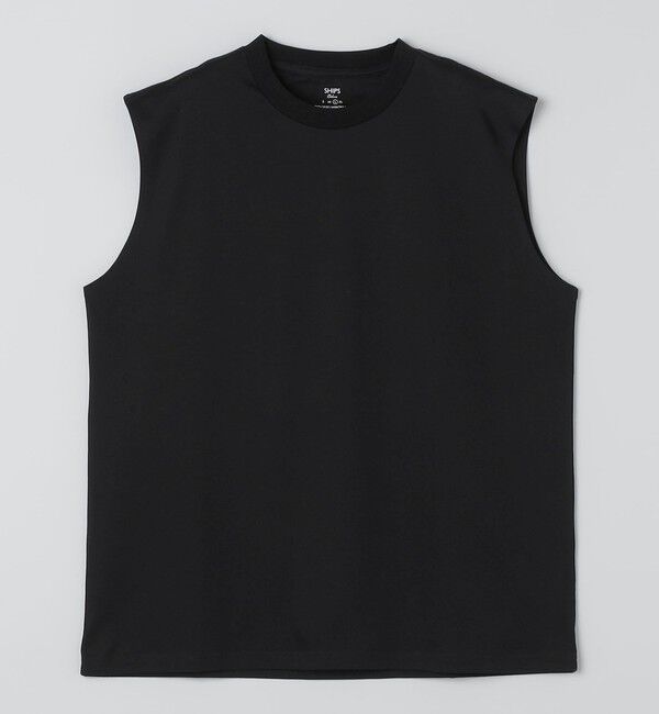 SHIPS Colors 「SHIPS Colors:〈抗菌防臭・接触冷感〉シルケット コットン ノースリーブ Tシャツ」|タンクトップ|