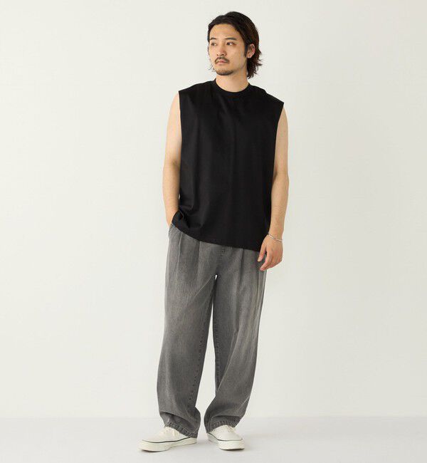 SHIPS Colors 「SHIPS Colors:〈抗菌防臭・接触冷感〉シルケット コットン ノースリーブ Tシャツ」|タンクトップ|