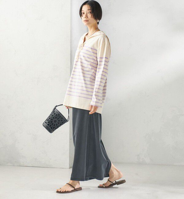 SHIPS for women「【SHIPS別注】Le minor: ボーダー セーラーカラー プルオーバー」|Tシャツ・カットソー|