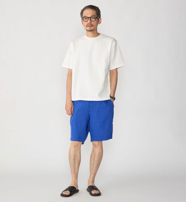 SHIPS「SHIPS: 膨れジャカード ショートスリーブ Tシャツ」|Tシャツ・カットソー|