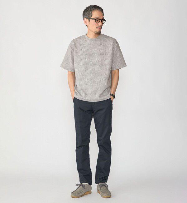 SHIPS「SHIPS: 膨れジャカード ショートスリーブ Tシャツ」|Tシャツ・カットソー|