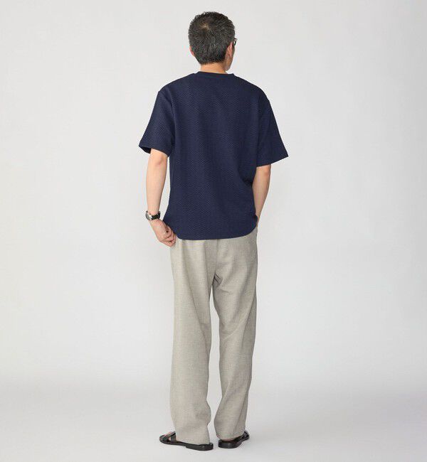 SHIPS「SHIPS: 膨れジャカード ショートスリーブ Tシャツ」|Tシャツ・カットソー|