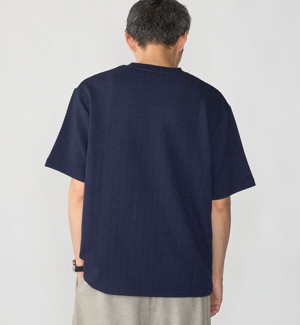 SHIPS「SHIPS: 膨れジャカード ショートスリーブ Tシャツ」|Tシャツ・カットソー|